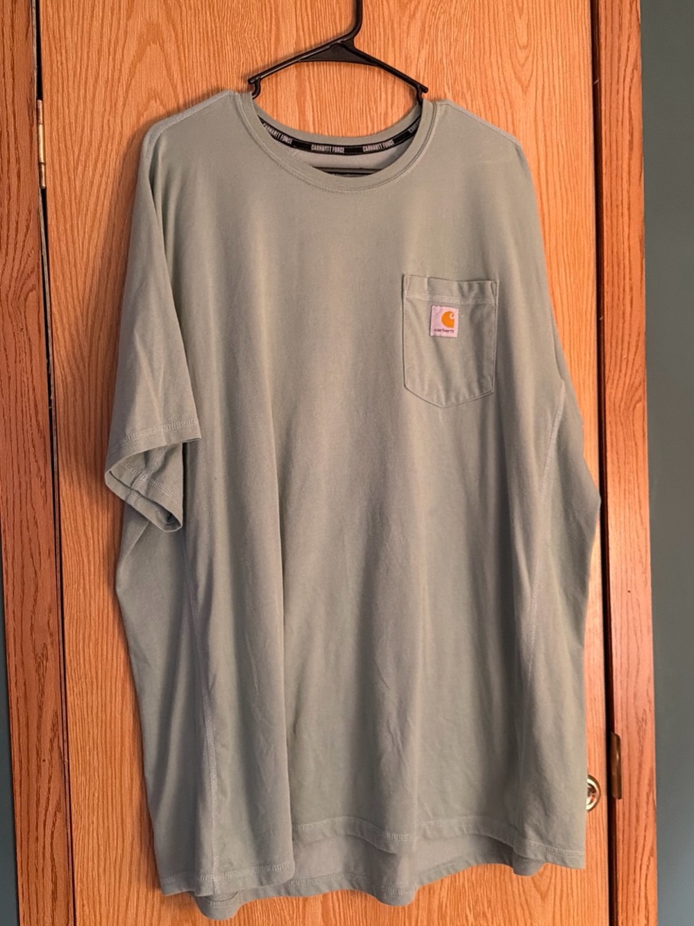 Carhartt Men’s Sage Green Short-Sleeve Pocket Tee